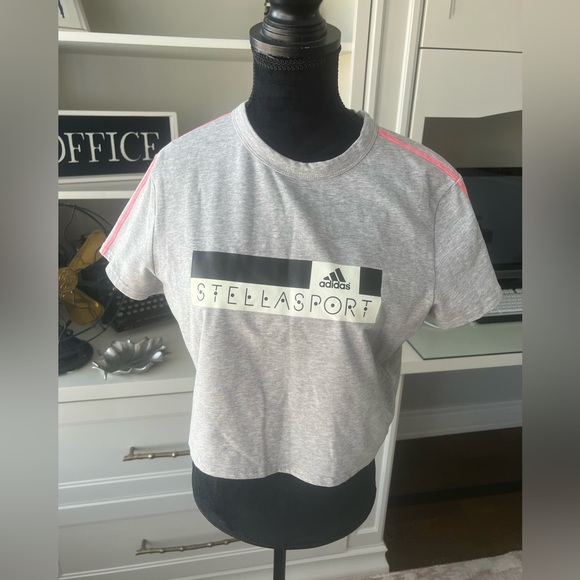 ADIDAS X STELLA MCCARTNEY Grey T-shirt Women’s size Large - Picture 6 of 10